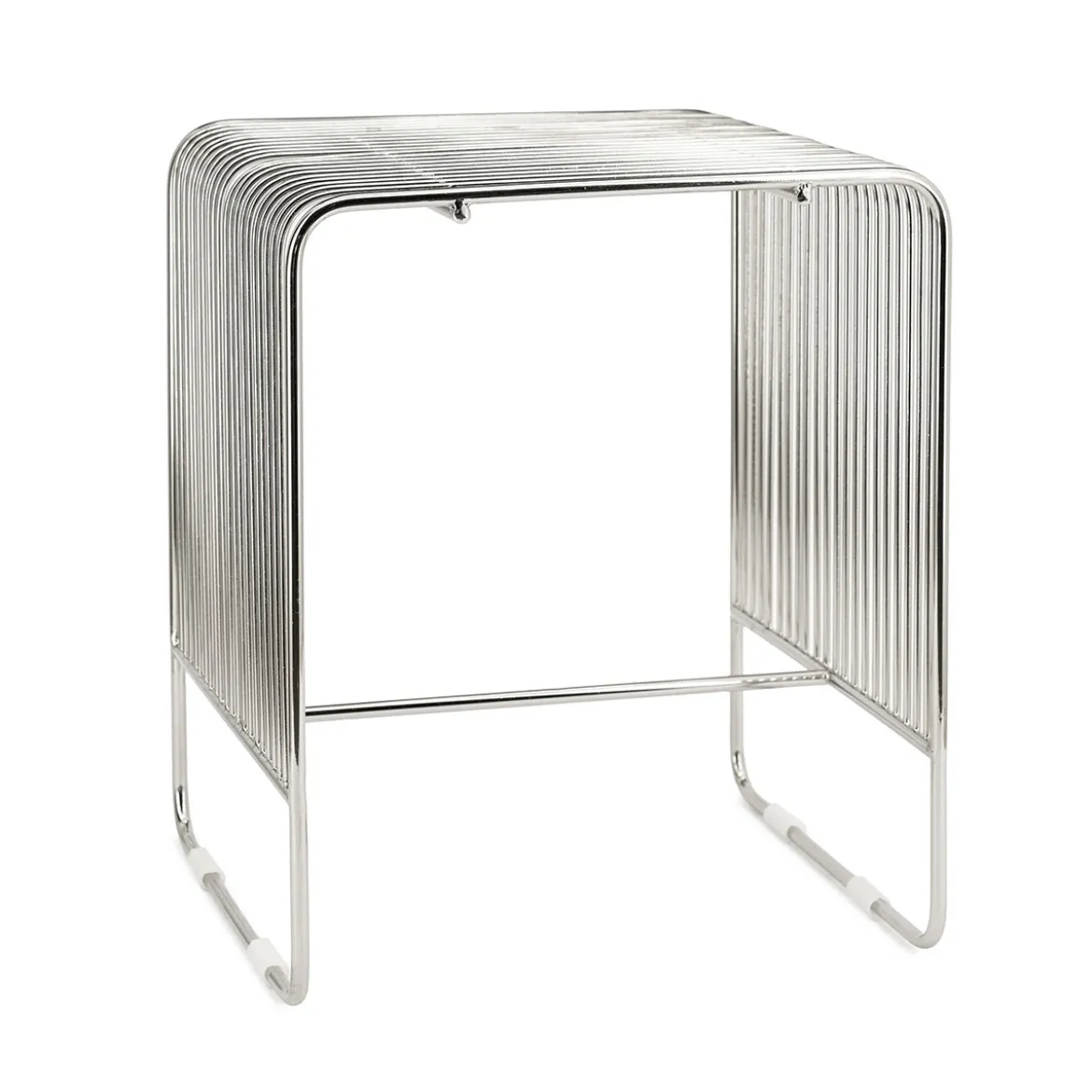 Retro bijzettafel zilver - By-Boo WireWorks