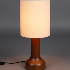 Retro design tafellamp walnoot - Dutchbone Jones