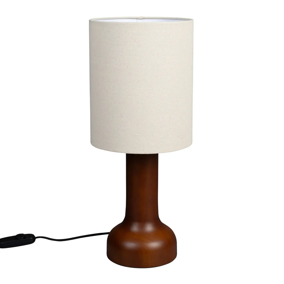 Retro design tafellamp walnoot - Dutchbone Jones