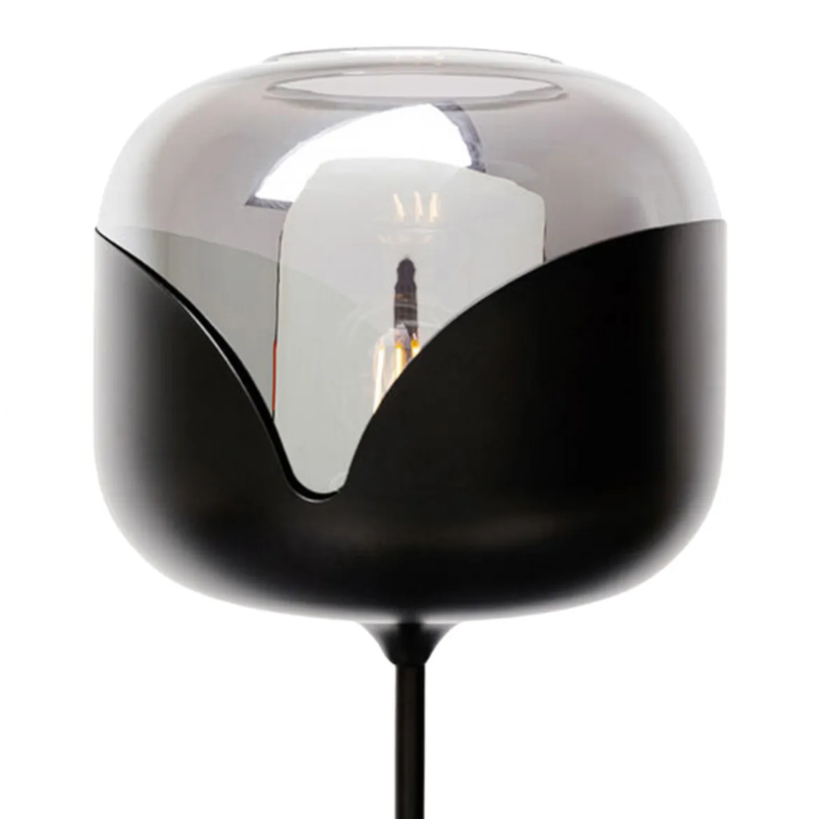 Retro design vloerlamp mat zwart - Kare Design Goblet Smoke