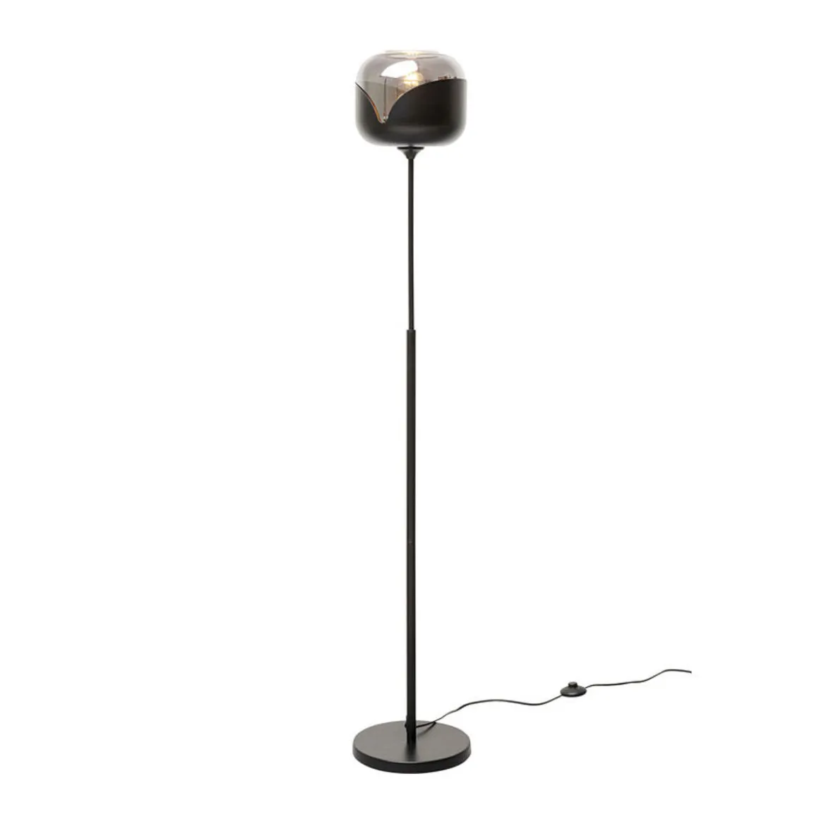 Retro design vloerlamp mat zwart - Kare Design Goblet Smoke