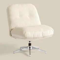 Retro draaifauteuil ribstof - Bodio Boston
