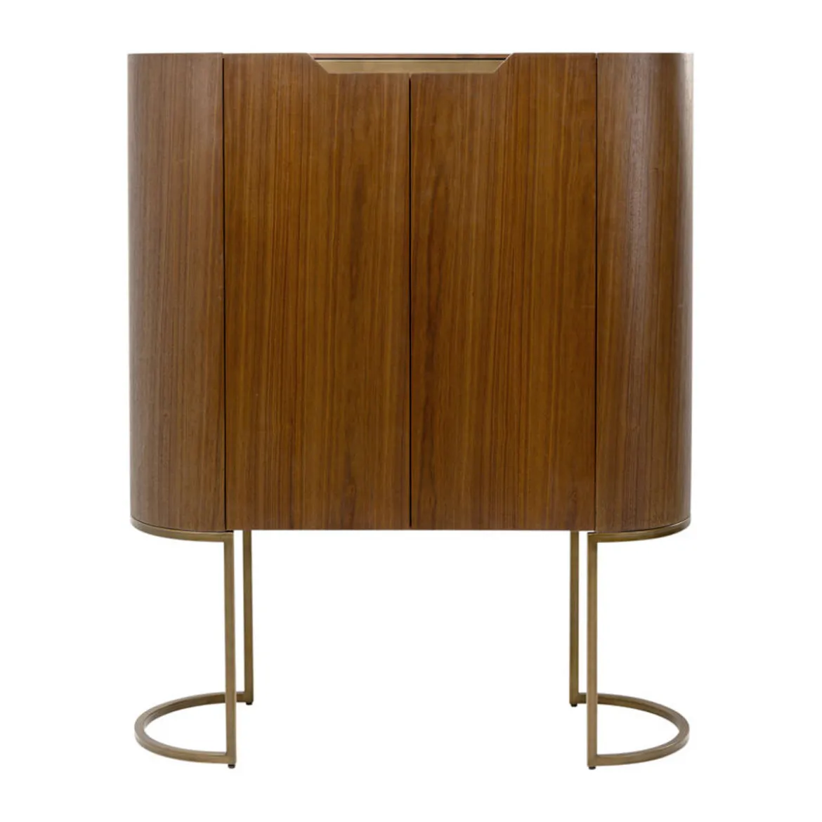 Retro drankkast walnoot en messing - Kare Design Giorgio