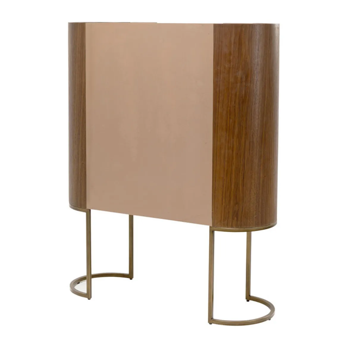 Retro drankkast walnoot en messing - Kare Design Giorgio