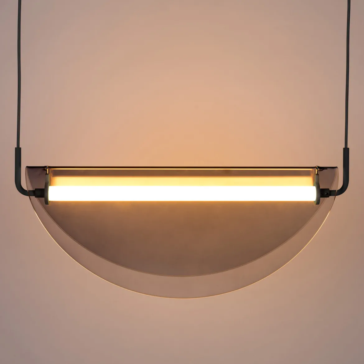 Retro hanglamp gebogen glas - Zuiver Rani
