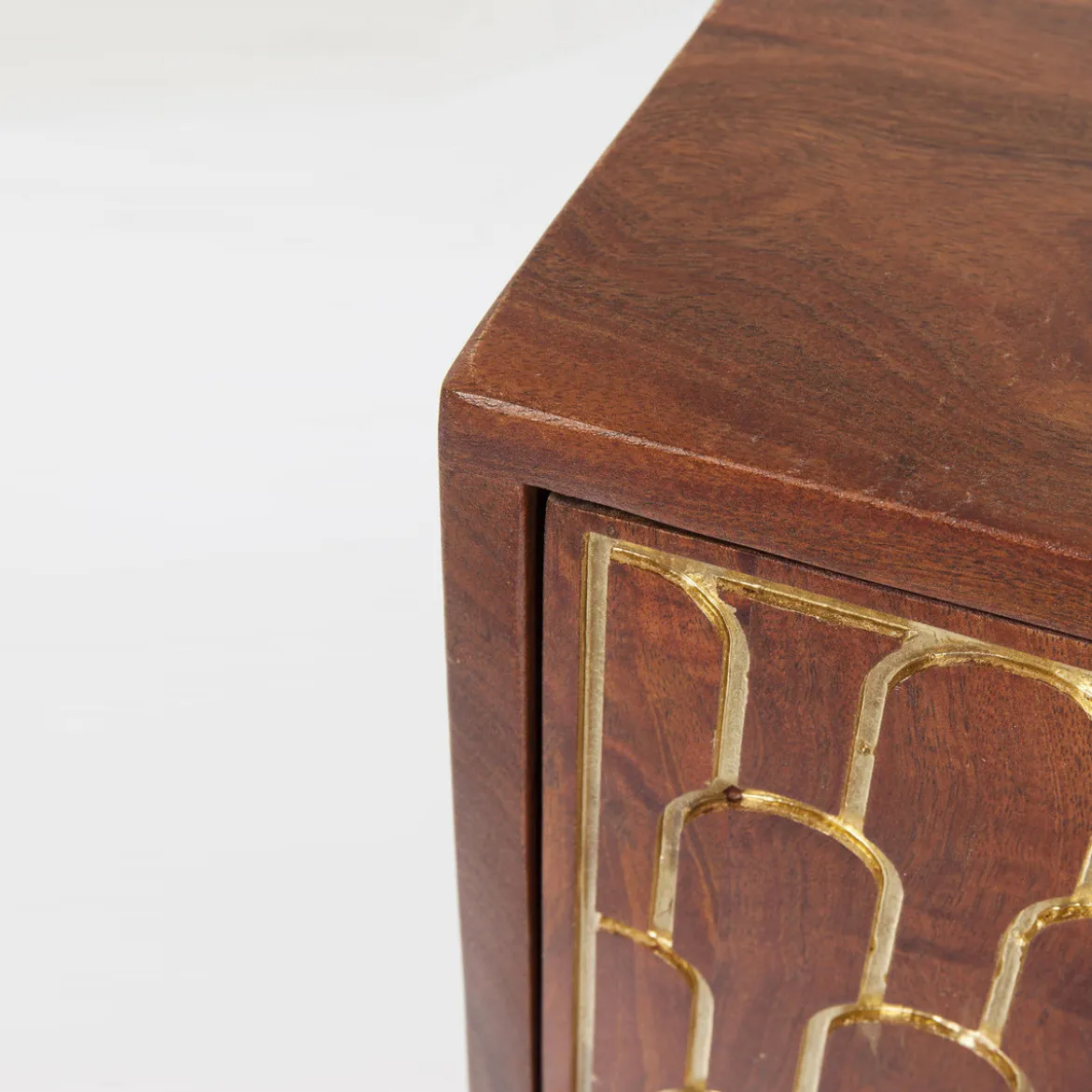 Retro kastje mangohout goud - Kare Design Muskat