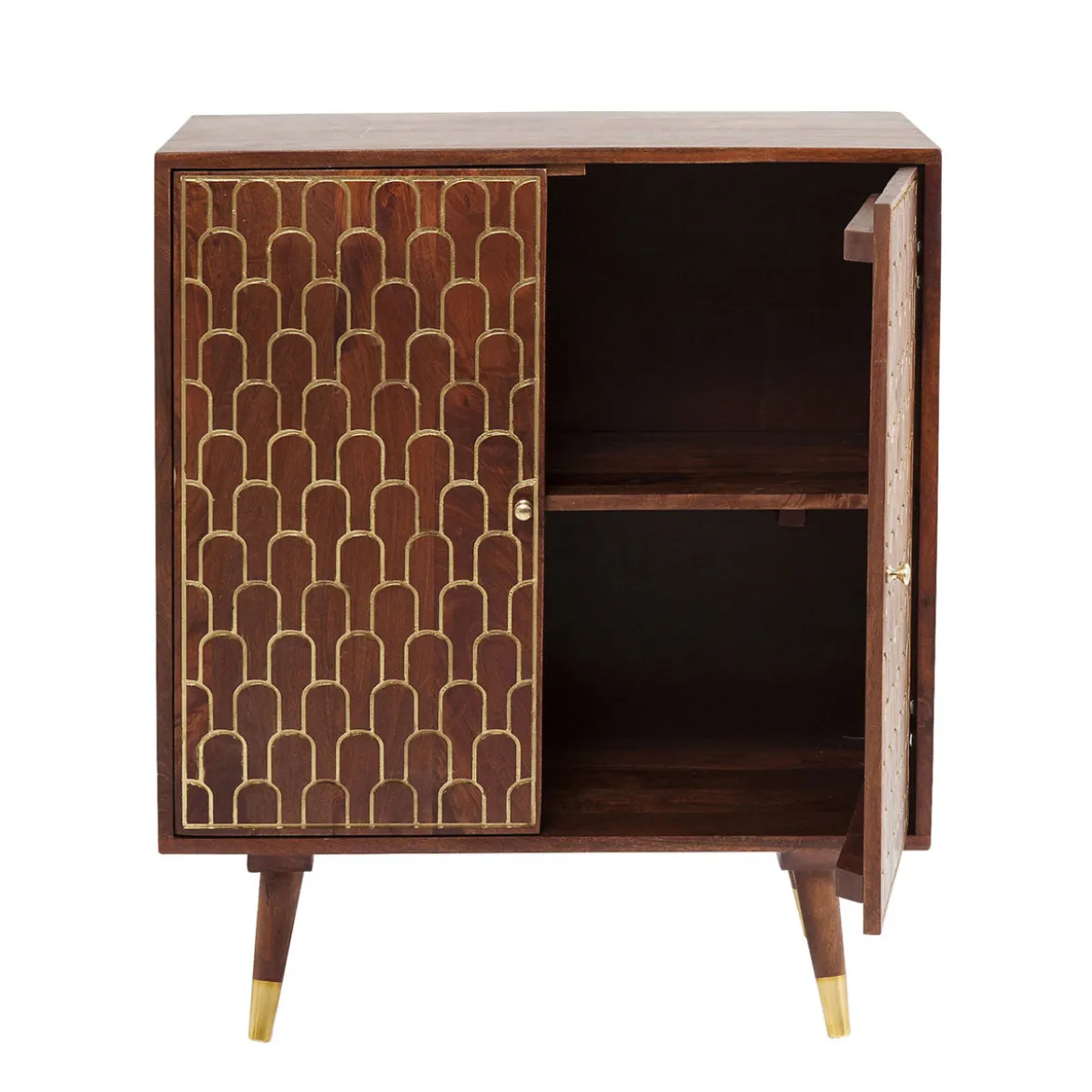 Retro kastje mangohout goud - Kare Design Muskat