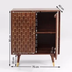 Retro kastje mangohout goud - Kare Design Muskat