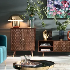 Retro kastje mangohout goud - Kare Design Muskat