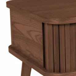 Retro nachtkastje walnoot - Zuiver Barbier Walnut