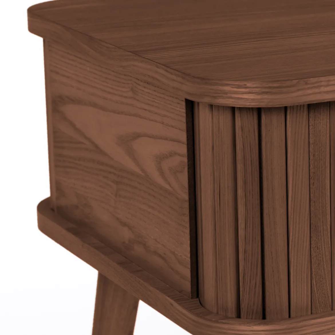 Retro nachtkastje walnoot - Zuiver Barbier Walnut
