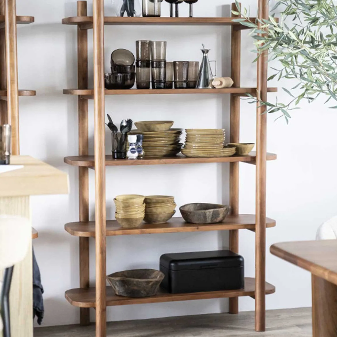 Retro stellingkast acacia hout - Eleonora Julian
