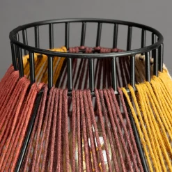 Retro tafellamp kleurrijk touw - Dutchbone Surya Rope