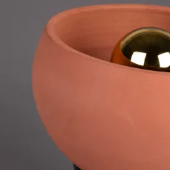 Retro tafellamp terracotta - Dutchbone Zahra