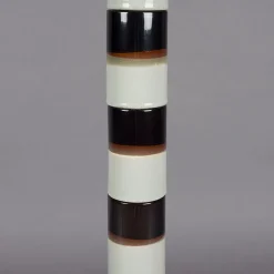 Retro vloerlamp met witte kap - Dutchbone Vertigo