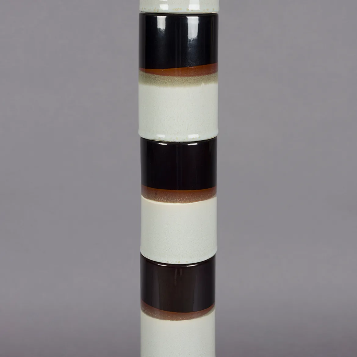 Retro vloerlamp met witte kap - Dutchbone Vertigo