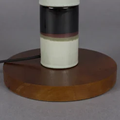 Retro vloerlamp met witte kap - Dutchbone Vertigo