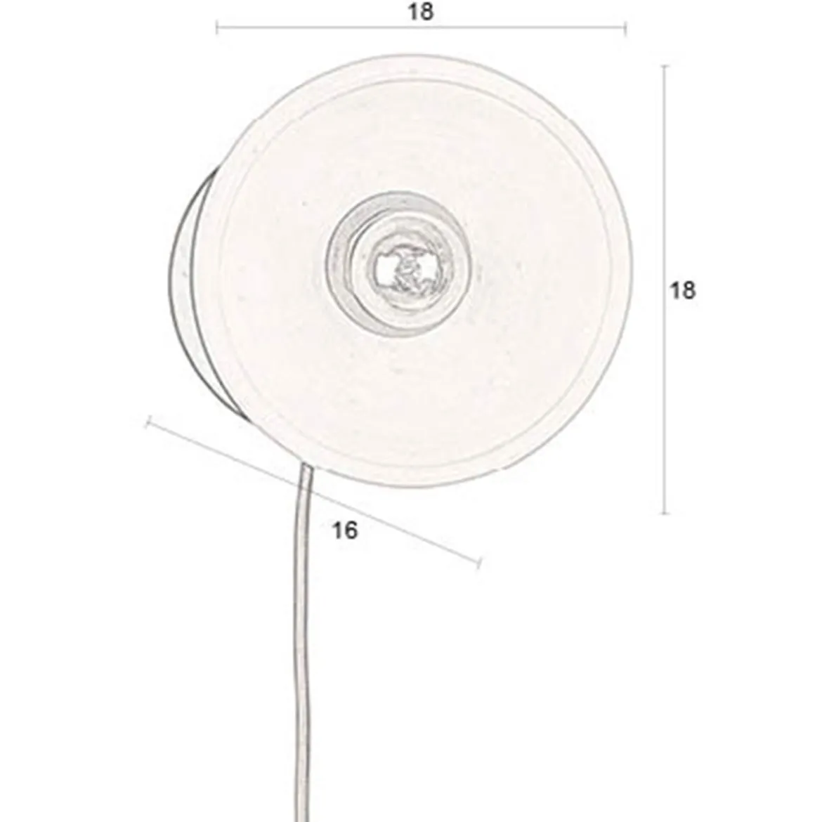 Retro wandlamp terracotta - Dutchbone Zahra