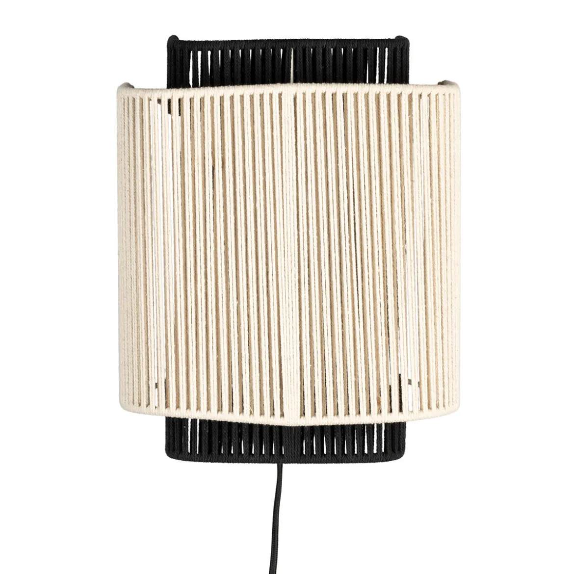 Retro wandlamp zwart wit - Dutchbone Elon