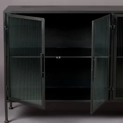 Ribbelglas dressoir - Dutchbone Boli
