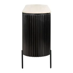 Ribbelhout dressoir met travertin blad - Richmond Interiors Hampton