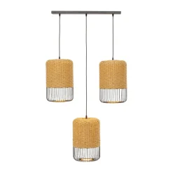 Rieten eettafel hanglamp - Kare Design Aloha