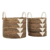 Rieten manden met handvaten - Must Living Lima White