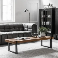Robuuste salontafel van teakhout - DTP Home Beam