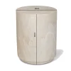 Ronde bijzettafel beige steen - Bodio Elsa