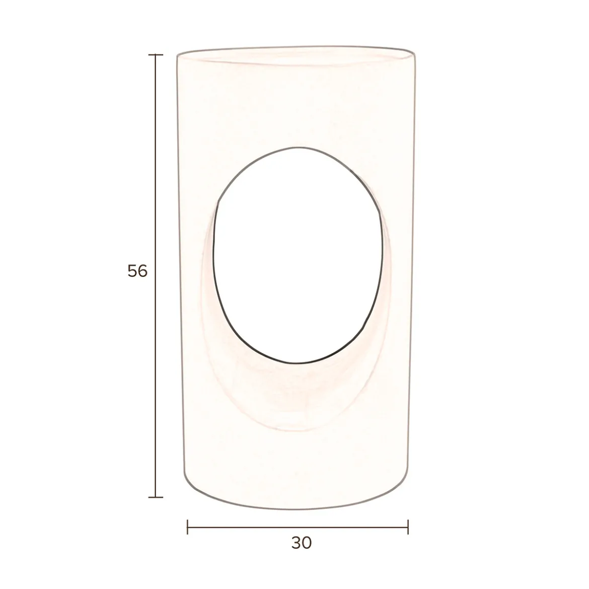 Ronde bijzettafel - Dutchbone Sai