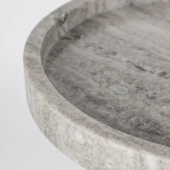 Ronde bijzettafel grijs marmer - Zuiver Cocktail