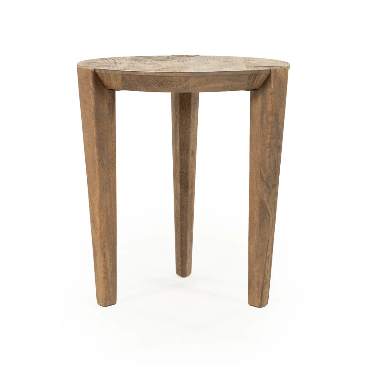 Ronde bijzettafel mangohout - Eleonora Davina