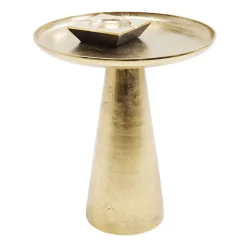 Ronde bijzettafel messing - Kare Design Plateau Uno