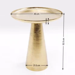 Ronde bijzettafel messing - Kare Design Plateau Uno