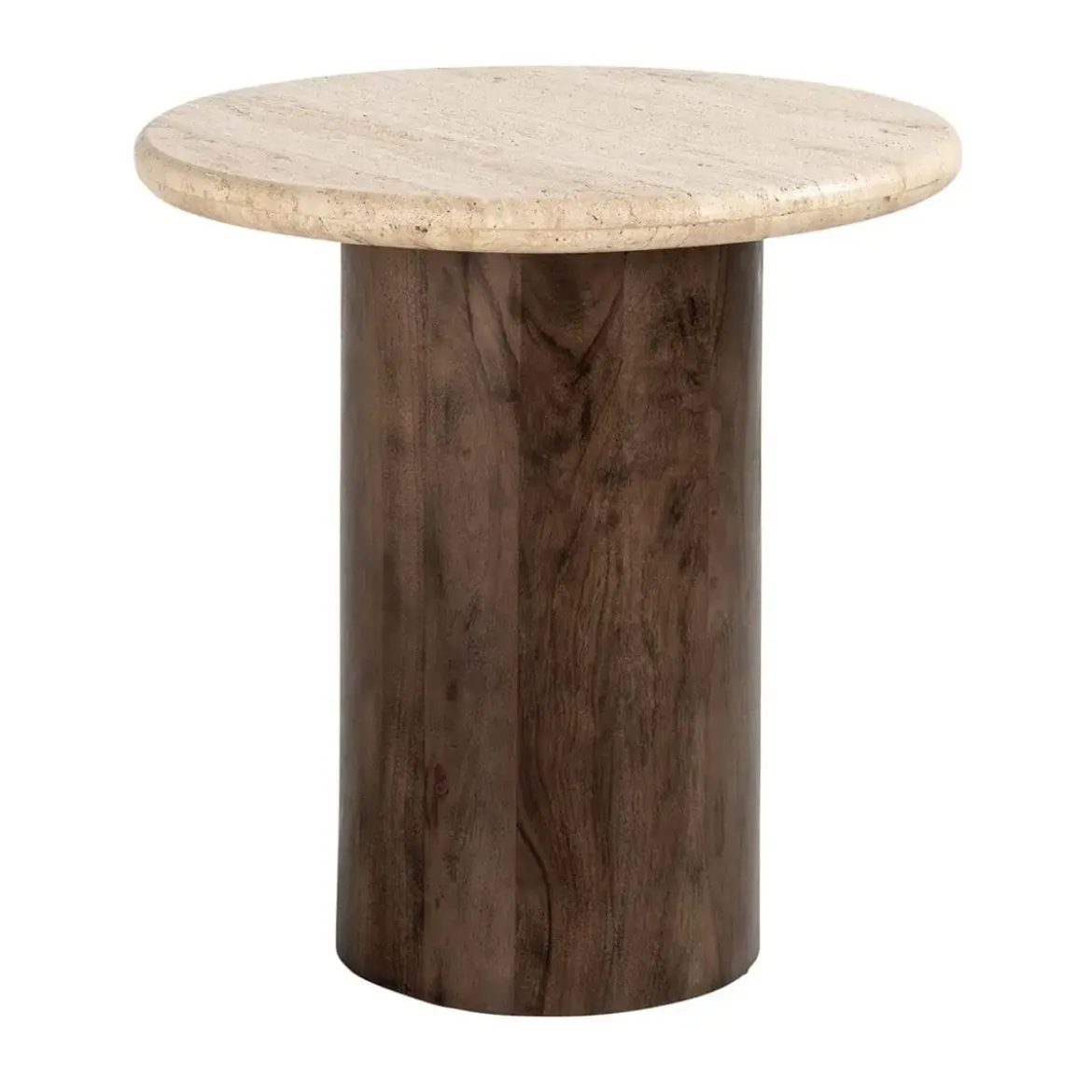 Ronde bijzettafel travertin - Richmond Interiors Douglas