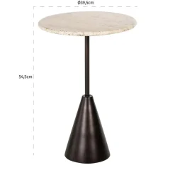 Ronde bijzettafel travertin - Richmond Interiors Avalon