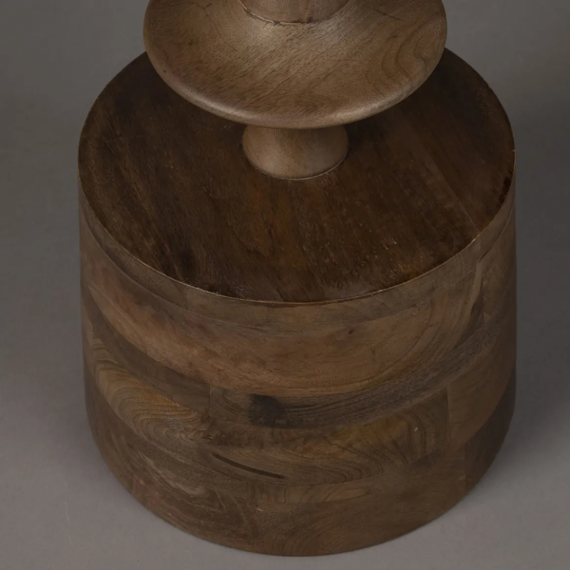 Ronde bijzettafel walnoot - Dutchbone Cath Walnut