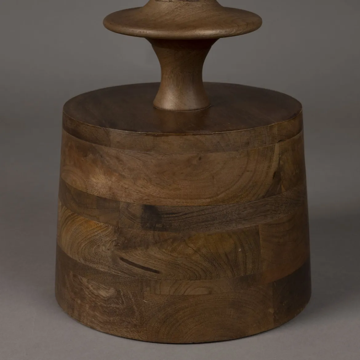 Ronde bijzettafel walnoot - Dutchbone Cath Walnut