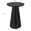 Ronde bijzettafel zwart eiken - Richmond Interiors Jazz