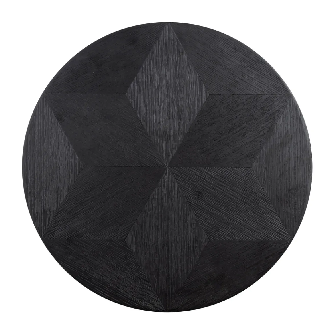 Ronde bijzettafel zwart hout - Richmond Interiors Blax