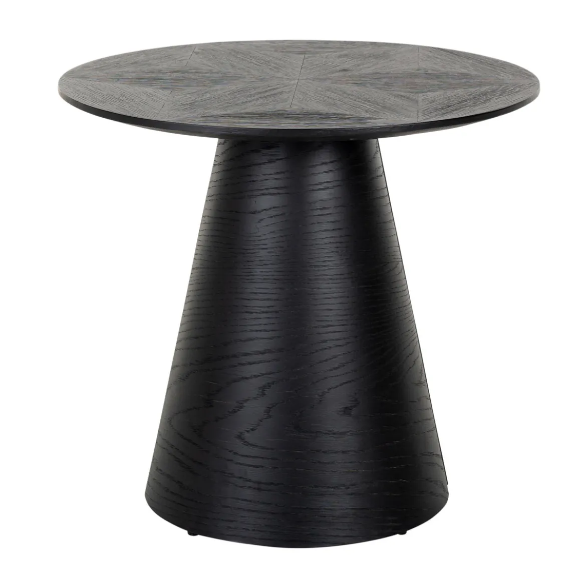 Ronde bijzettafel zwart hout - Richmond Interiors Blax
