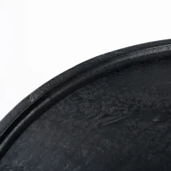 Ronde bijzettafel zwart mangohout - Eleonora Ron