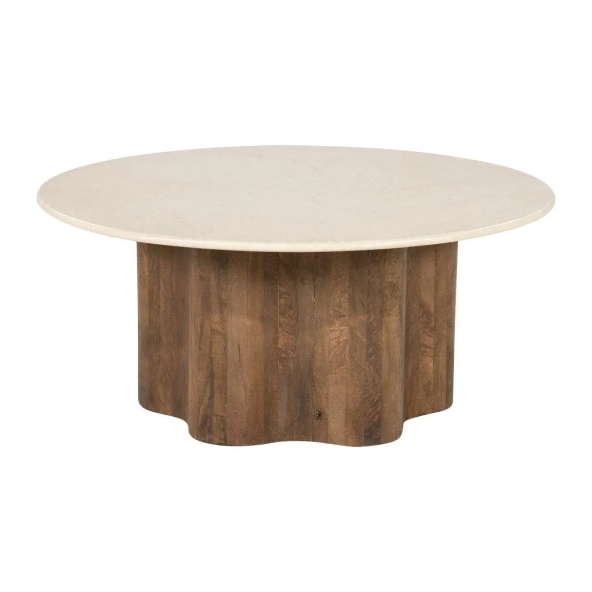 Ronde botticino salontafel - Eleonora Bodhi