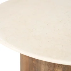 Ronde botticino salontafel - Eleonora Bodhi