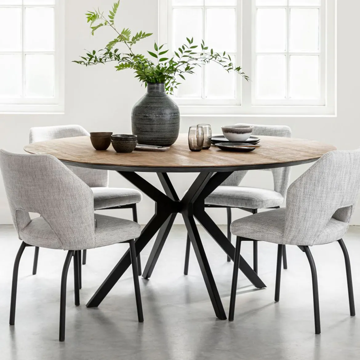 Ronde design eettafel teak - DTP Home Metropole