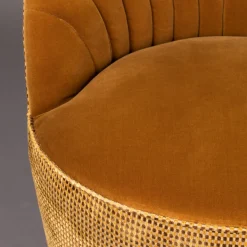 Ronde draaifauteuil vintage - Dutchbone Madison