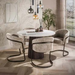 Ronde eettafel keramiek 120 cm - Giani ceramo Centro