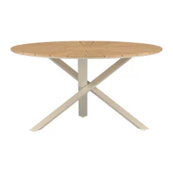 Ronde eettafel met beige poot - Lavis Mexico
