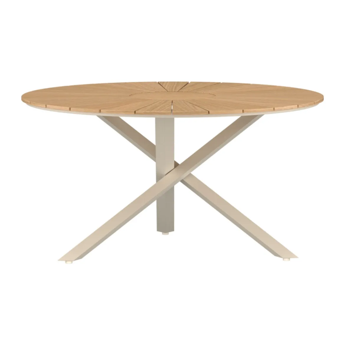 Ronde eettafel met beige poot - Lavis Mexico