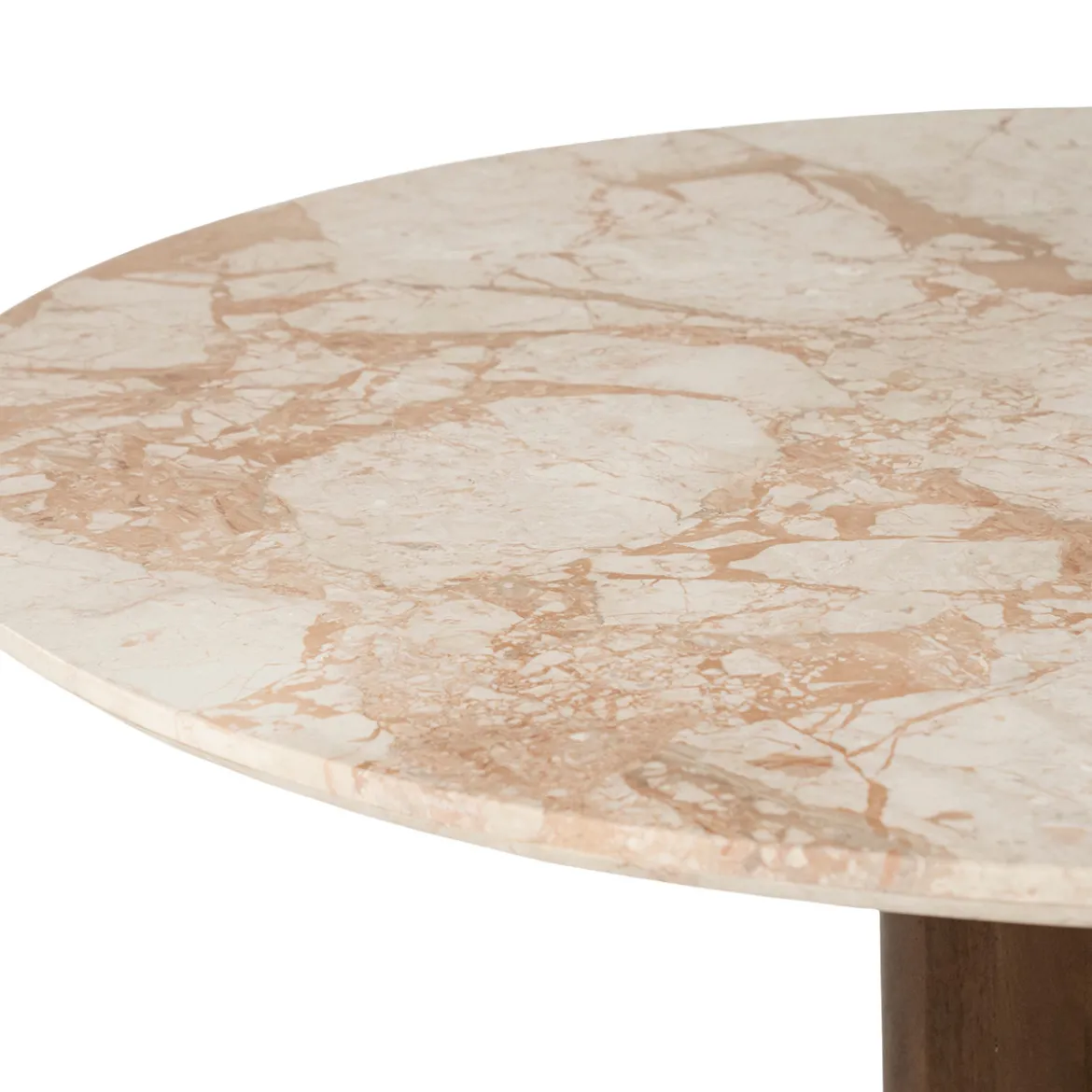 Ronde eettafel met marmer - Eleonora Ted
